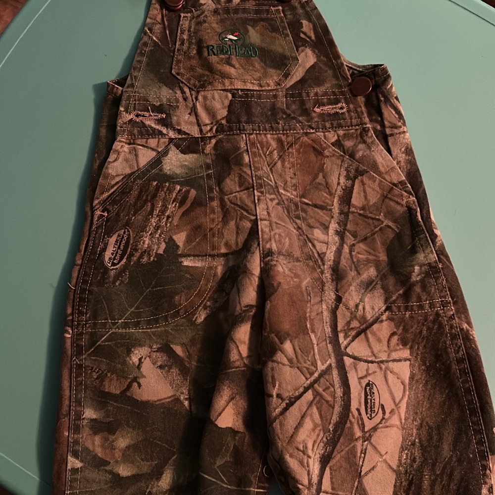 Red Head Camouflage Overalls for Baby